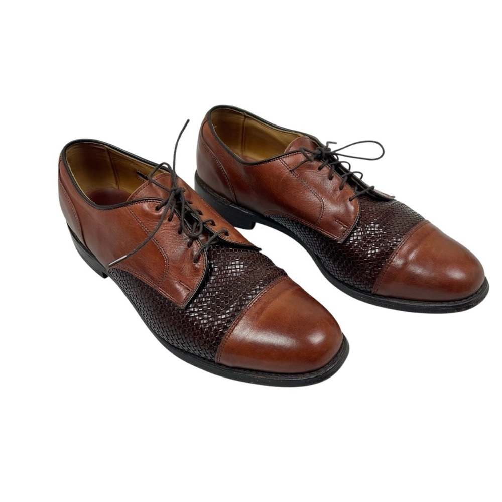 Allen Edmonds Lauderdale Shoes
Men Size 10 D Leather Dress Cap-Toe Oxford Lace